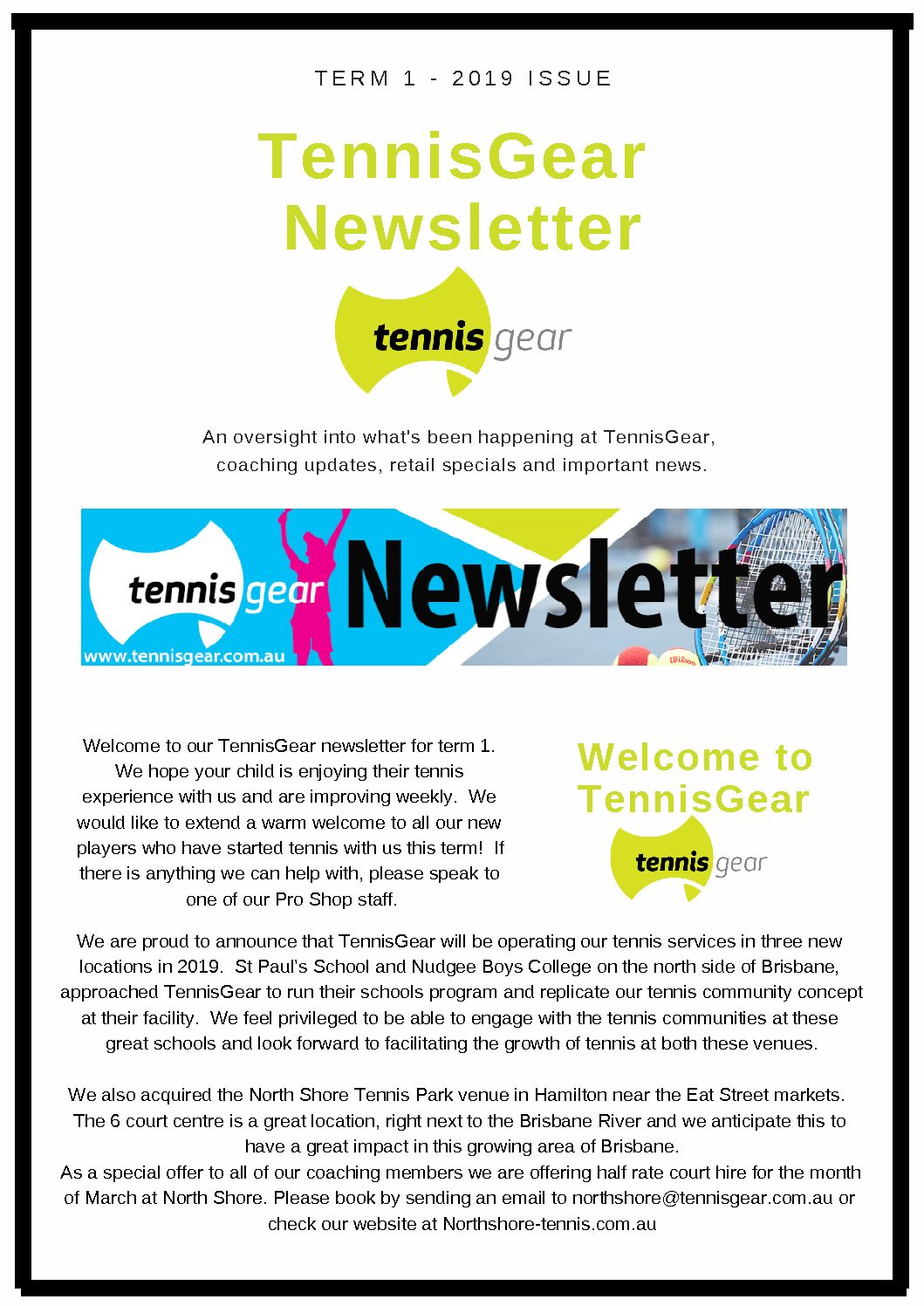 Term 1 2019 Newsletter